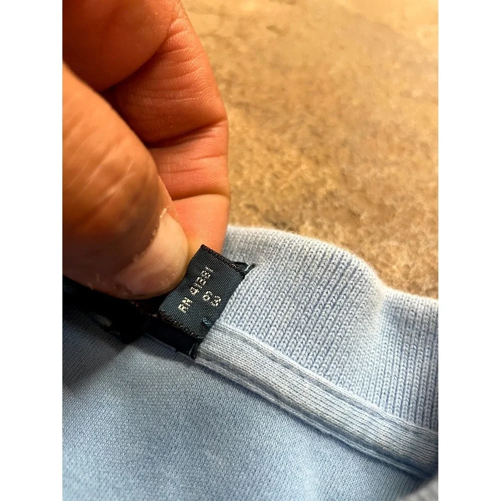 Polo Ralph Lauren Golf Polo Shirt Mens Large Light Blue Cotton Embroidered Logo‎